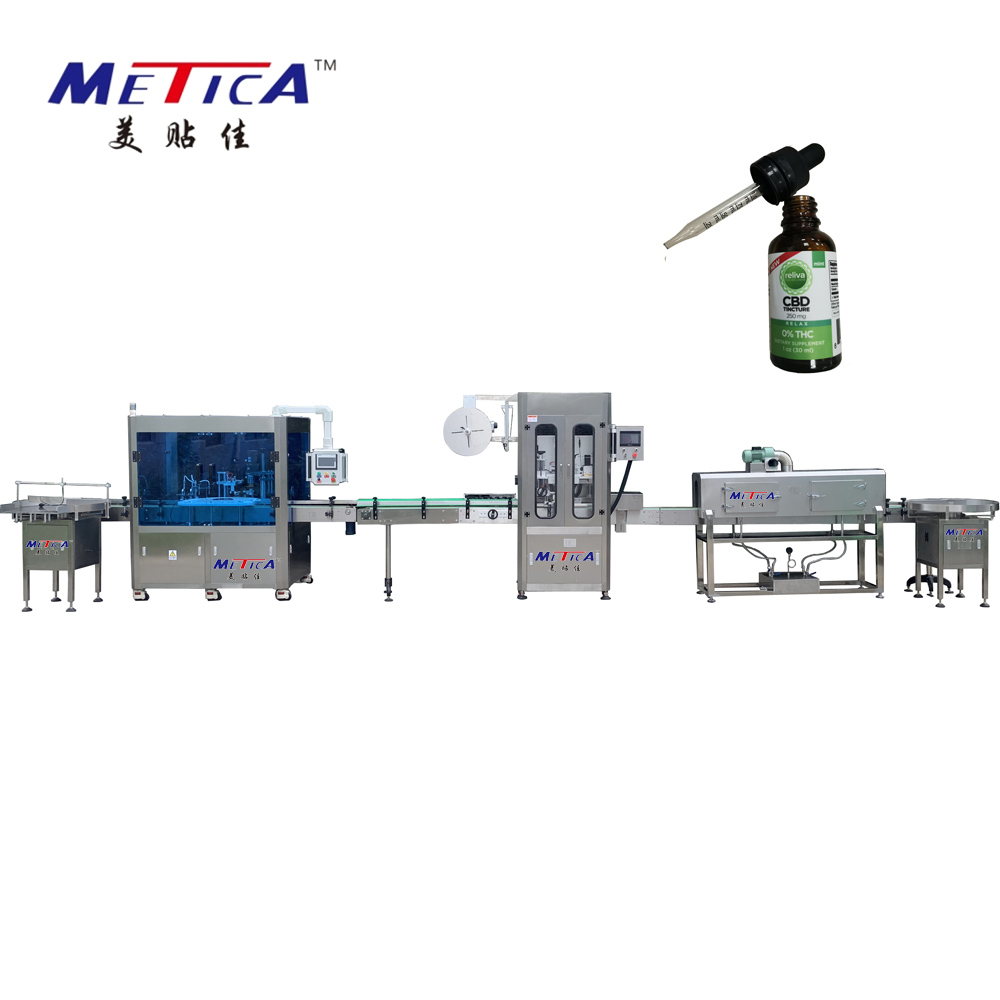 Машина для розлива масла METICA Shanghai cbd, машина для розлива бутылок с пипеткой