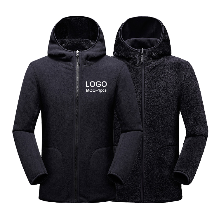 Drop Shipping OEM Fleecejacke Micro Polar Fleece Jackets Man Jacket Hoody Fleece Wintercoat Full Zip Fleece Jacket for Men