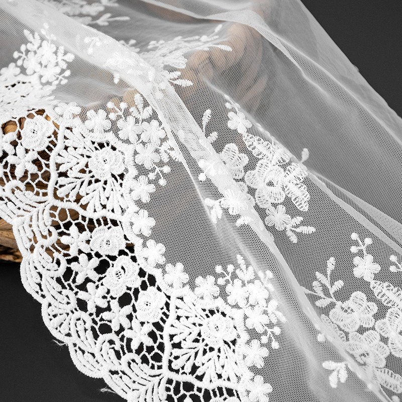 European home fabric apparel accessories home textile lace lace water-soluble mesh embroidery net fabric wholesale