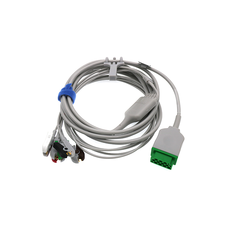 Совместимый GE-medical Dash PRO 4000 Dash PRO 3000 Eagle System clip 11 pin 5 проводов ECG кабель ecg свинцовый провод