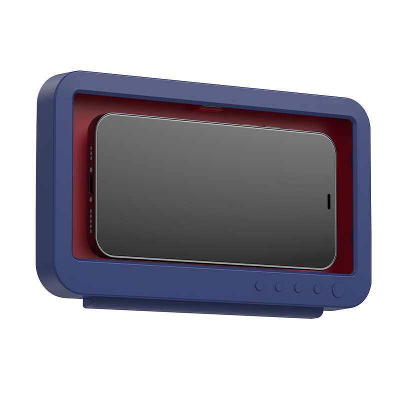 Mobile Phone Waterproof Box Holder Touch-Screen Anti-Fog Phone Case Wall Hanging Perforation-Free Sealed Protective Bathroom