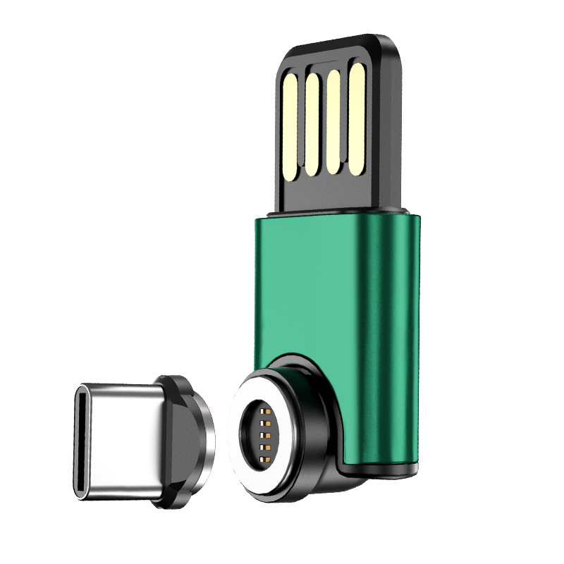 Magnetic 3 in 1 Mini charging cable 540 degree rotate type c fast charging Mini magnetic usb cable Mini magnetic charger cable