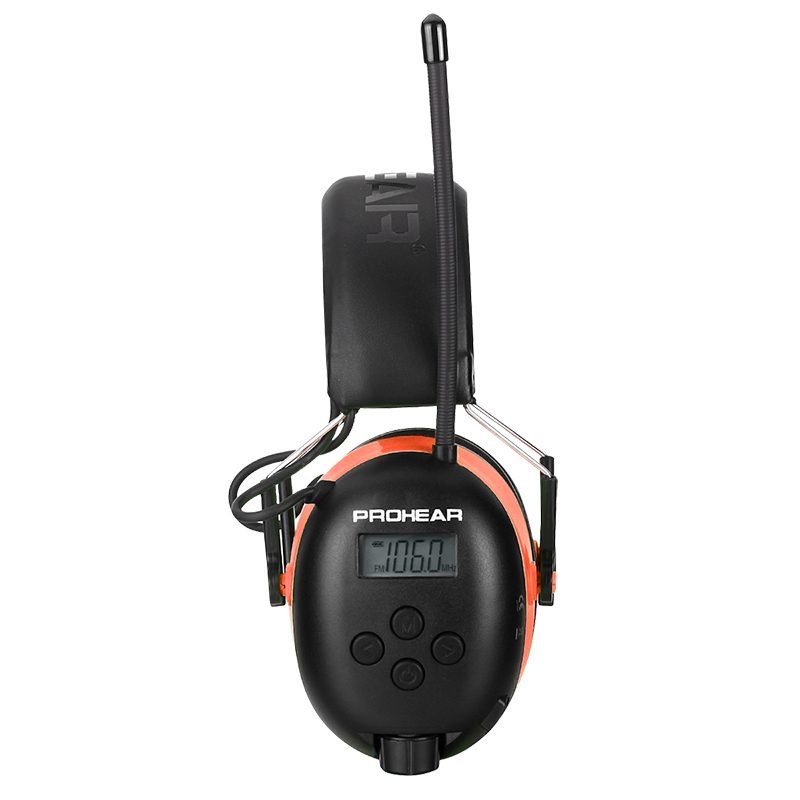 Шумоподавление NRR 25dB с ЖК-дисплеем электронные уличные спортивные DAB радио наушники