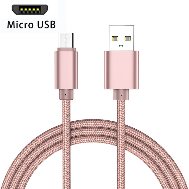 Оптовая продажа USB 2,0 зарядный кабель с нейлоновой оплеткой TYPE-C зарядки и синхронизации