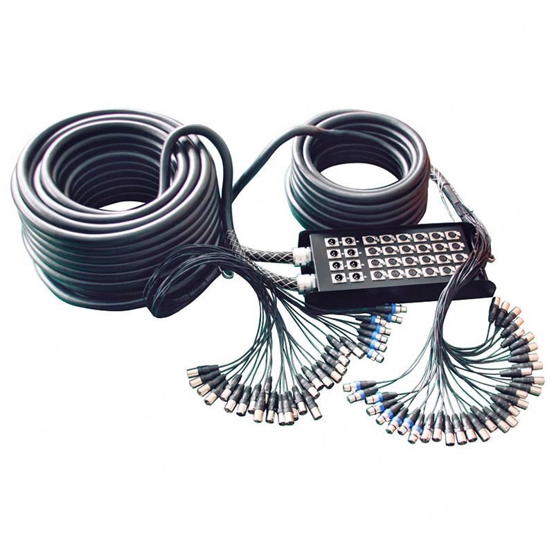 OEM factory professional 4/6/8CH male xlr to XLR audio snake cable with stage box
