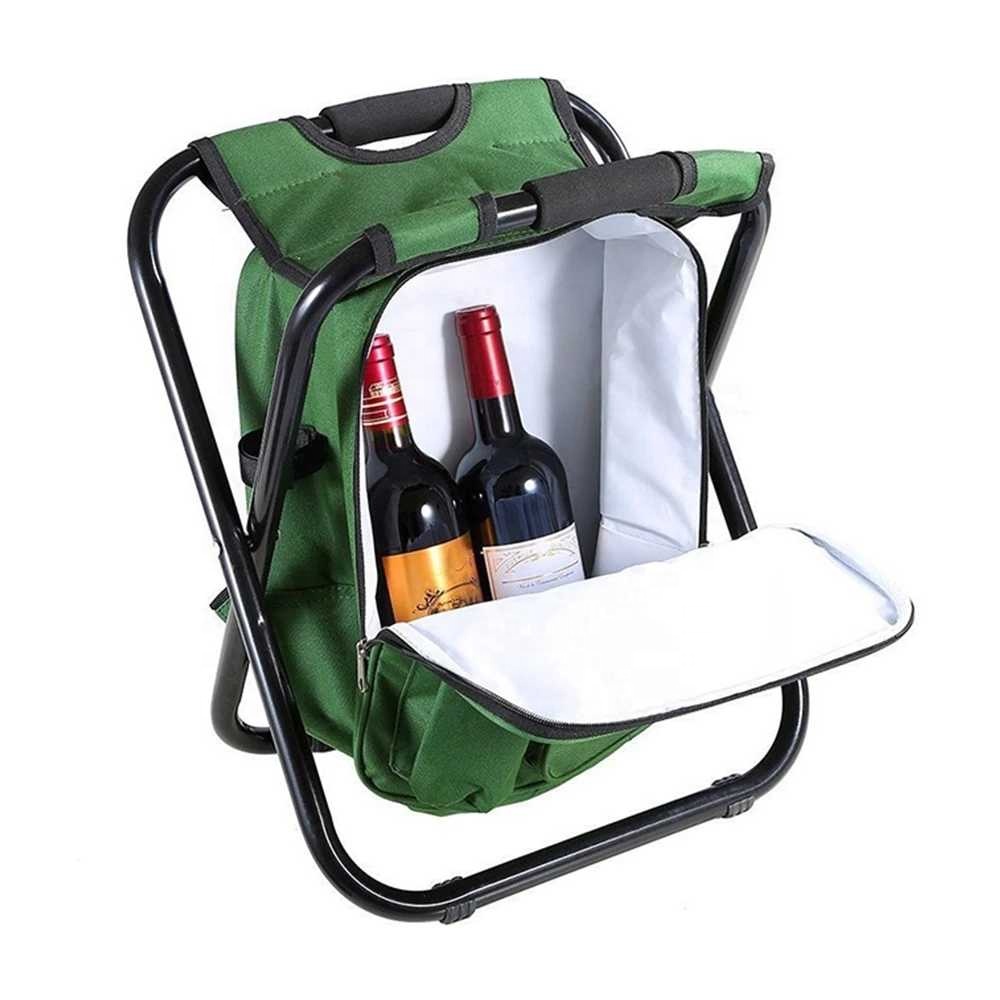 Chair Light Outdoor Stool Chair Multifunctional Folding Stool Portable With Insulated Bag Can Be Back Fishing Stool Beach