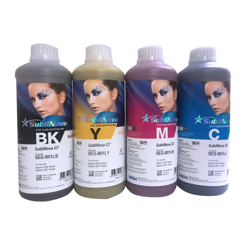Inktec Best Quality Sublimation Ink Heat Transfer Printer Ink From China Agent For DX5 5113 3200 Etc.