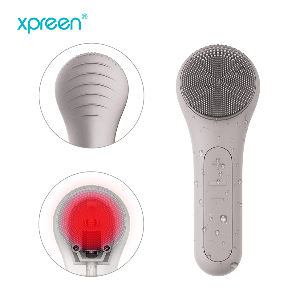Man face deep pore cleaning silicone high vibration facial cleansing brush