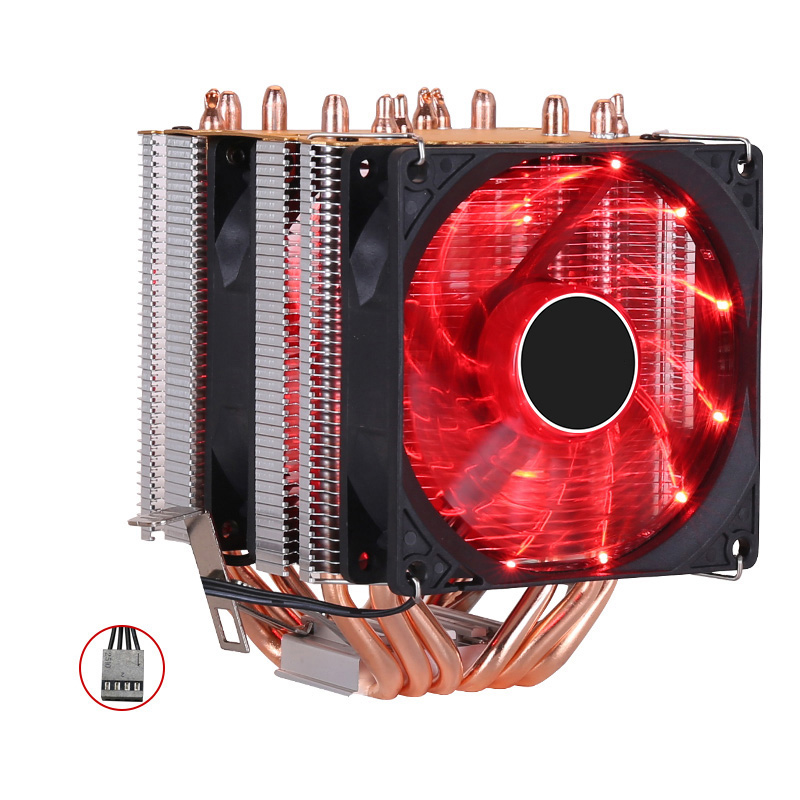 Новый кулер для процессора с охлаждением радиатора 3PIN 4PIN lga 1150 1155 1156 1366 2011 X79 X99 материнская плата Am2 Am3Am4