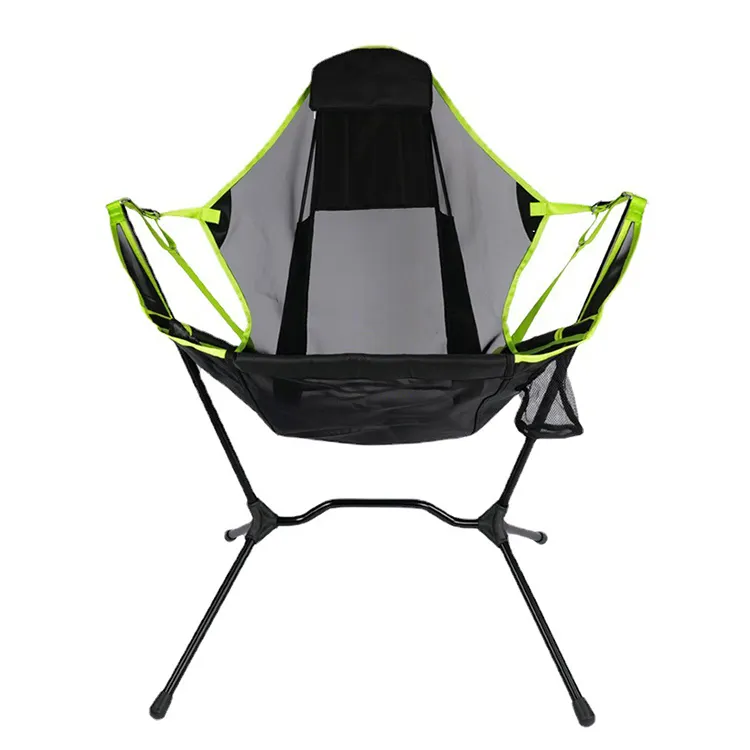 High Quality 6061Alu Alloy Reclining Bracket Chair Outdoor Rocking Chair Outdoor Folding Chair for Fishing / Garden / Camping