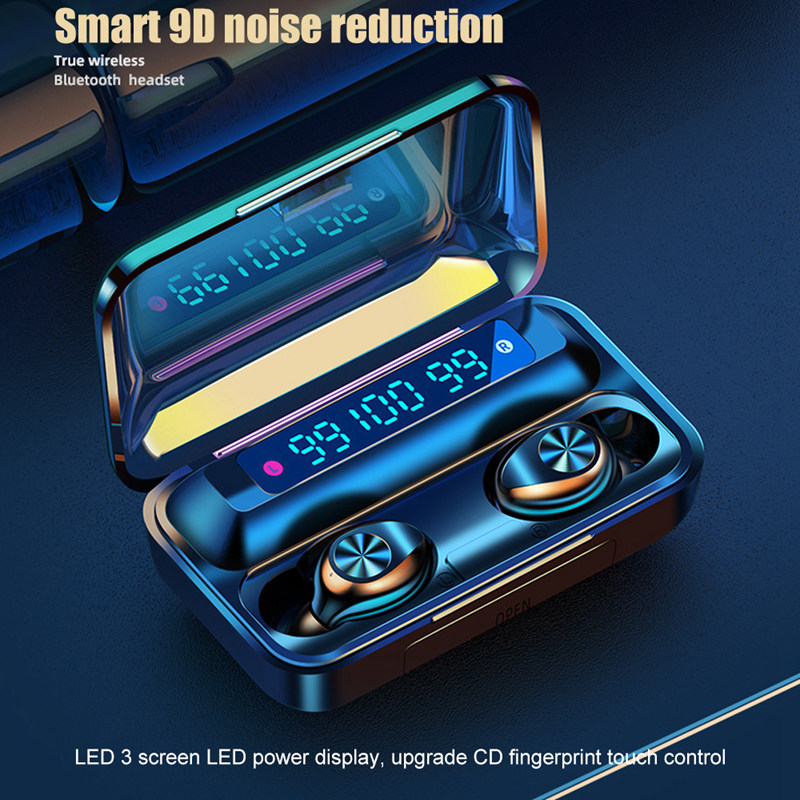 High Quality F9-10 Smart Bluetooh 5.1 LED Display Hifi Noise Reduction Gaming Wireless Earphones Ear pods Headset Tws Earbuds