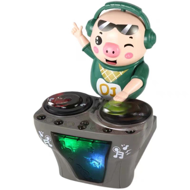 Поющая Танцующая детская игрушка DJ Свинг поросенок экшн-фигурка со светом и музыкой электронные игрушки