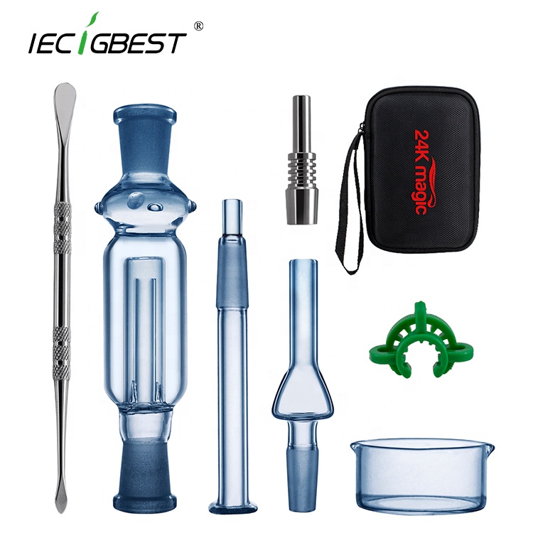 Новый продукт от IECIGBEST, коллекторы нектаров, оптовая продажа, наконечники, аксессуары, стеклянная трубка, набор Dabs Rig, быстрая доставка