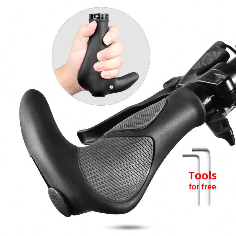 HLM Bicycle Silicone Handlebar Grips TPR Integrated Rubber handle MTB Cycling Hand Rest Mountain Bike Grip Grippings