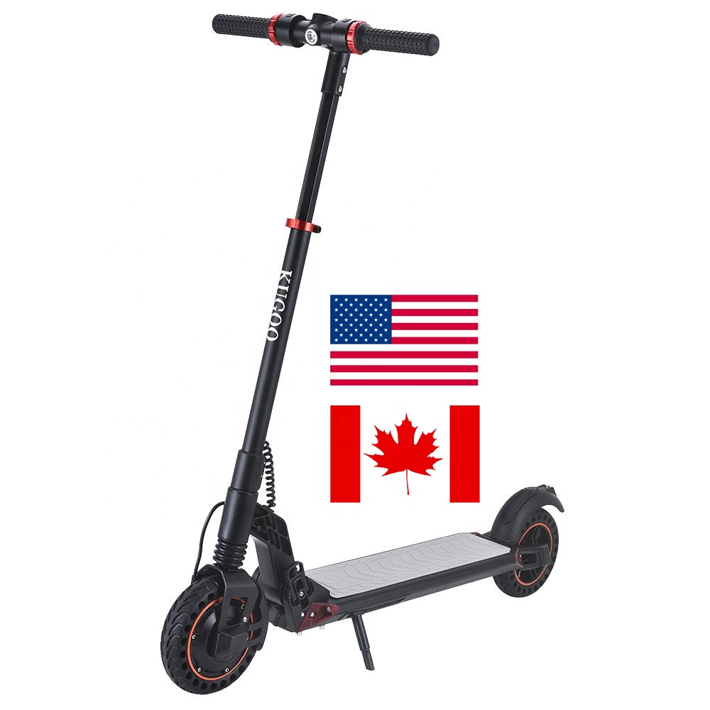 USA Canada склад Kugoo S1 плюс Сверхлегкий складной электрический скутер для взрослых 8 дюймов для пчелиных сот шины с ЖК-дисплеем