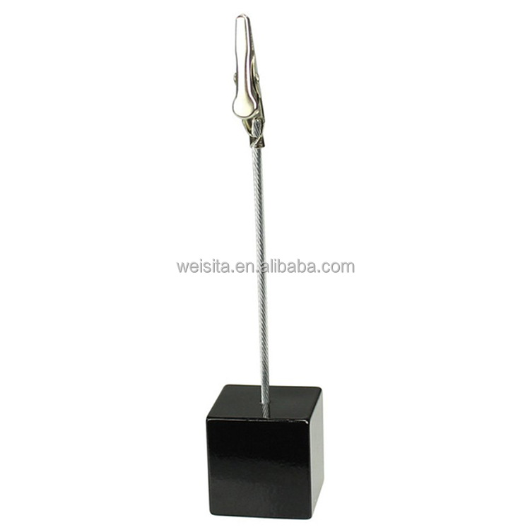 Color Cube Stand Alligator Wire Photo Clip Memo Card Holder Table Wedding Party Place Favor Customized Gift Note Clamp
