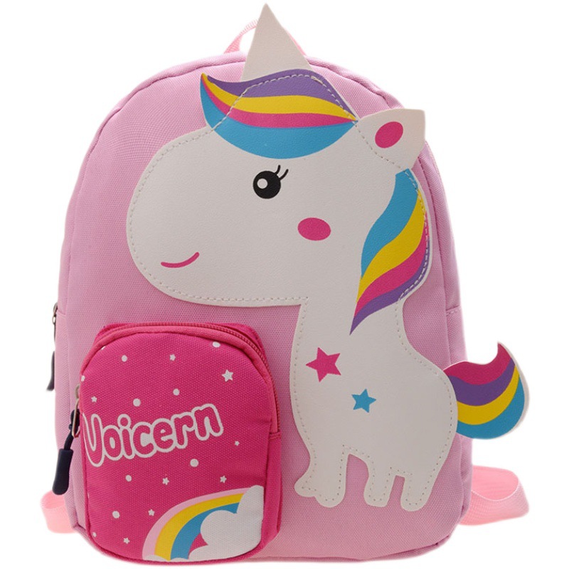 Amiqi 2021 New Kindergarten Cute Cartoon Dinosaur Backpack Baby Light Children's Schoolbag Children School Bag Nylon 1pc/pp Bag
