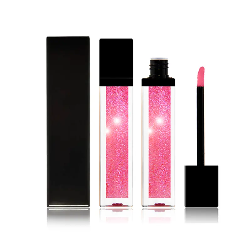 Wholesale customization luxury lip gloss With Custom luxury christmas theme lip gloss containers tubes private label Packaging