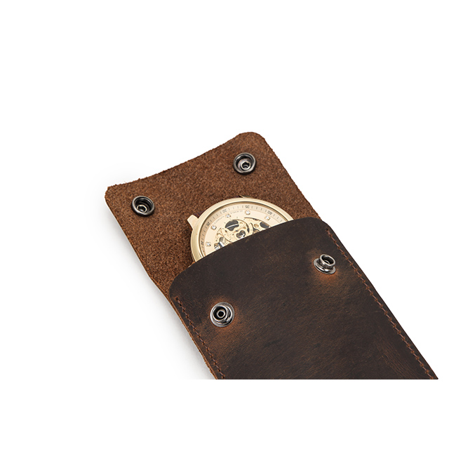 Customized logo wholesale genuine leather luxury watch case watch box apple watch screen protector case