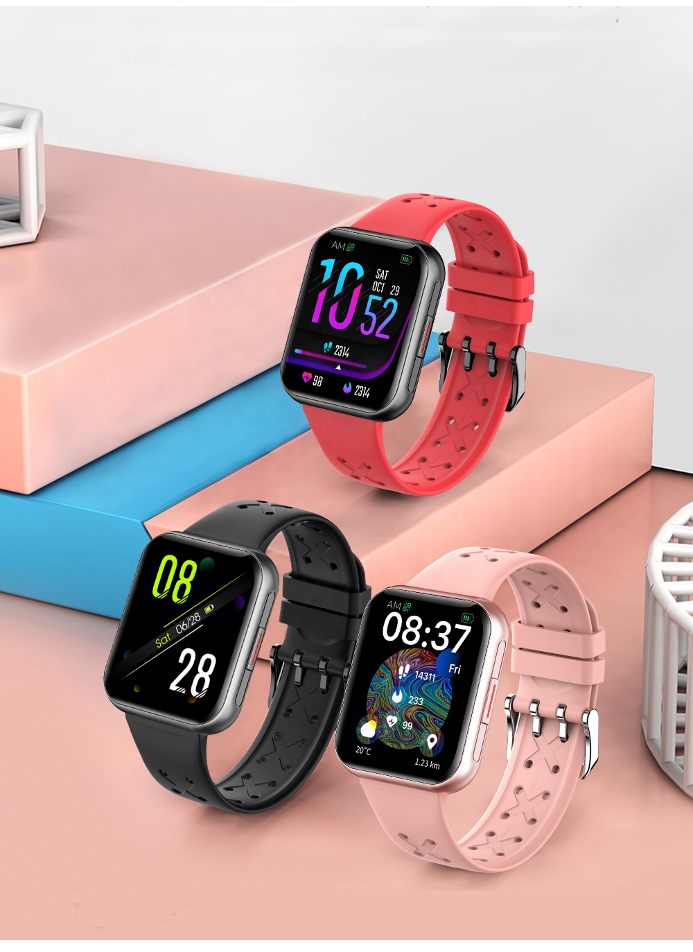 Чигу G16pro 1,69 дюймов малыш завод T500 Reloj Смарт-часы цена ip68 True точные измерения кислорода в крови Смарт часы Смарт-часы для фитнеса