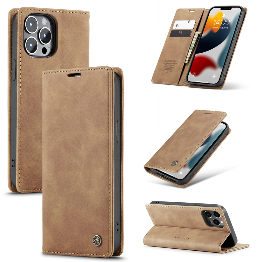 Роскошный чехол CaseMe для мобильного телефона iPhone 14, 13, 7, 8, X, Xr, 11, 12, Se, 3, чехол, кожаный кошелек, телефонные аксессуары для iPhone 14, чехол с картами