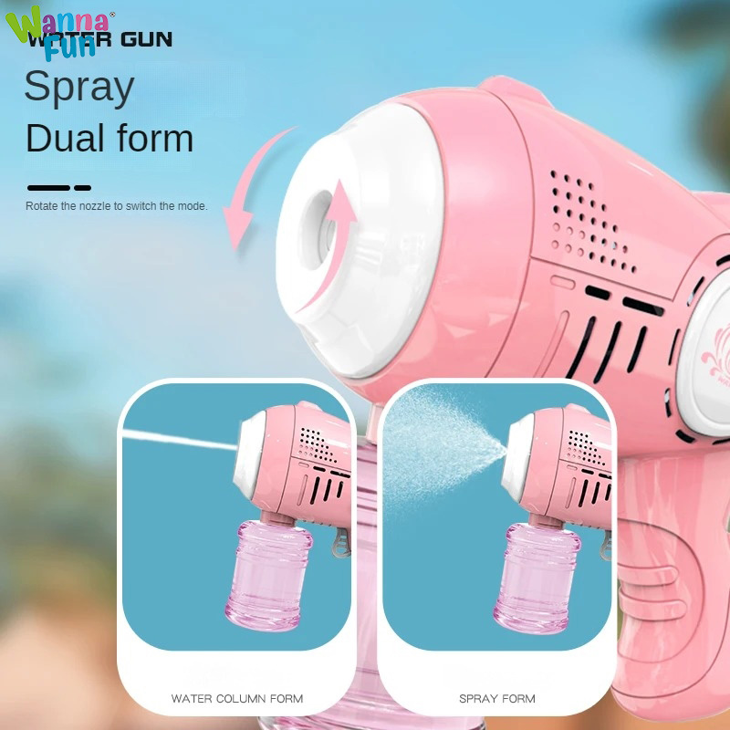 2024 New Arrivals 2 in 1 Electric Spray Gun Summer Outdoor Water Guns For Kids Pool Beach Toys
