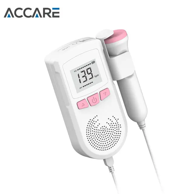 Portable Ultrasound Medical Fetal Ultrasound Baby Heartbeat Doppler Fetal Doppler Ultrasound Doppler Monitor