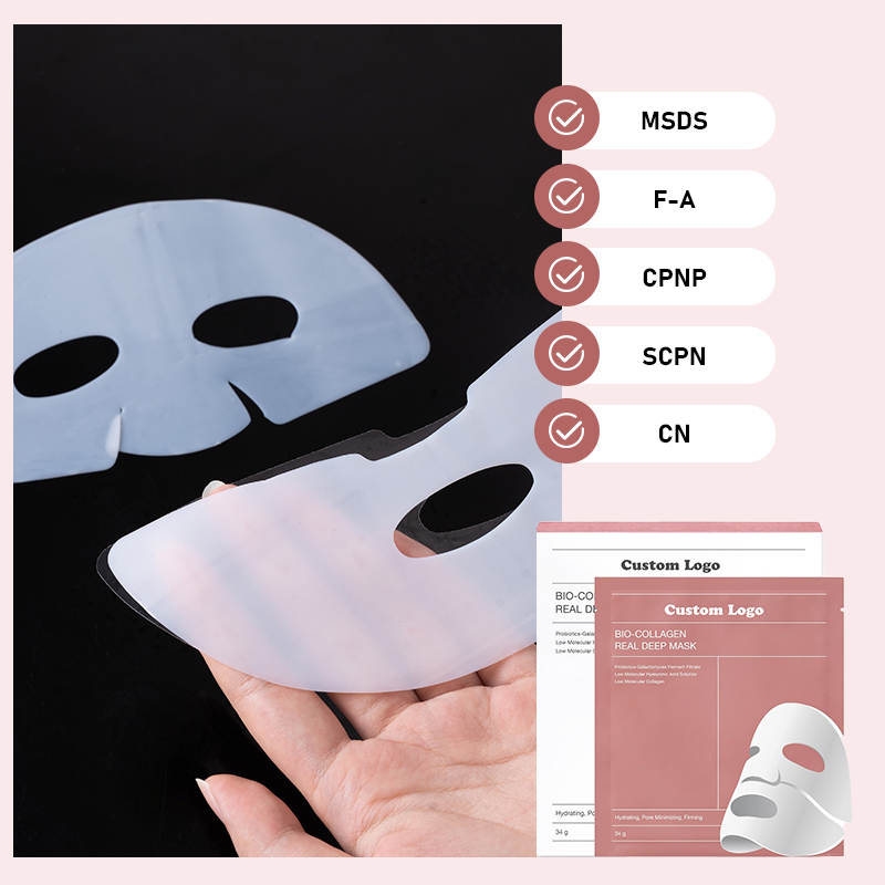 OEM/ODM Korean Bio-Collagen Real Deep Mask, Hydrating Overnight Hydrogel Mask, Pore Minimizing, Elasticity Improvement, 34g X4ea