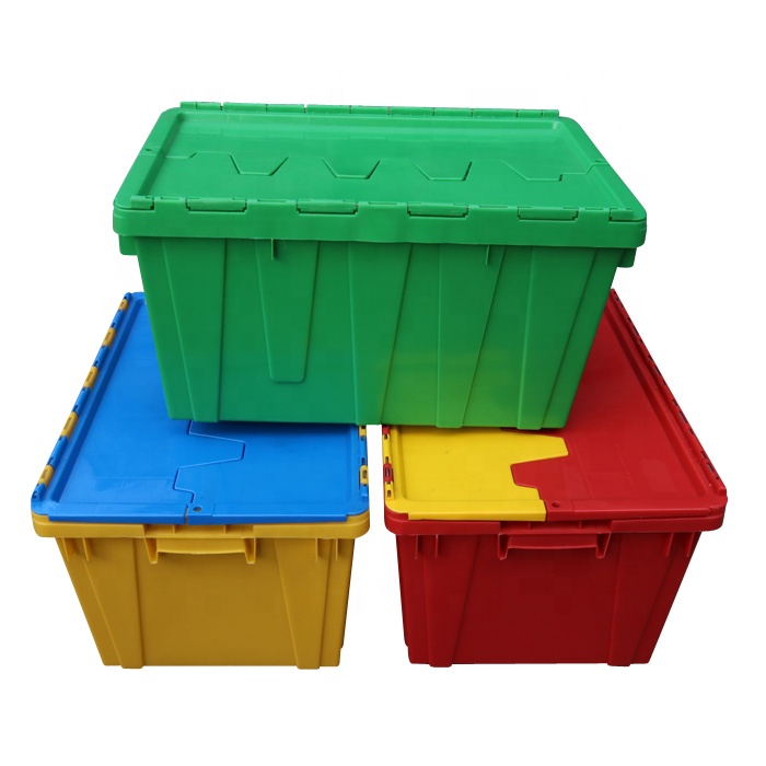 Customizable Heavy Duty Plastic Office Totes with 100% Virgin Material