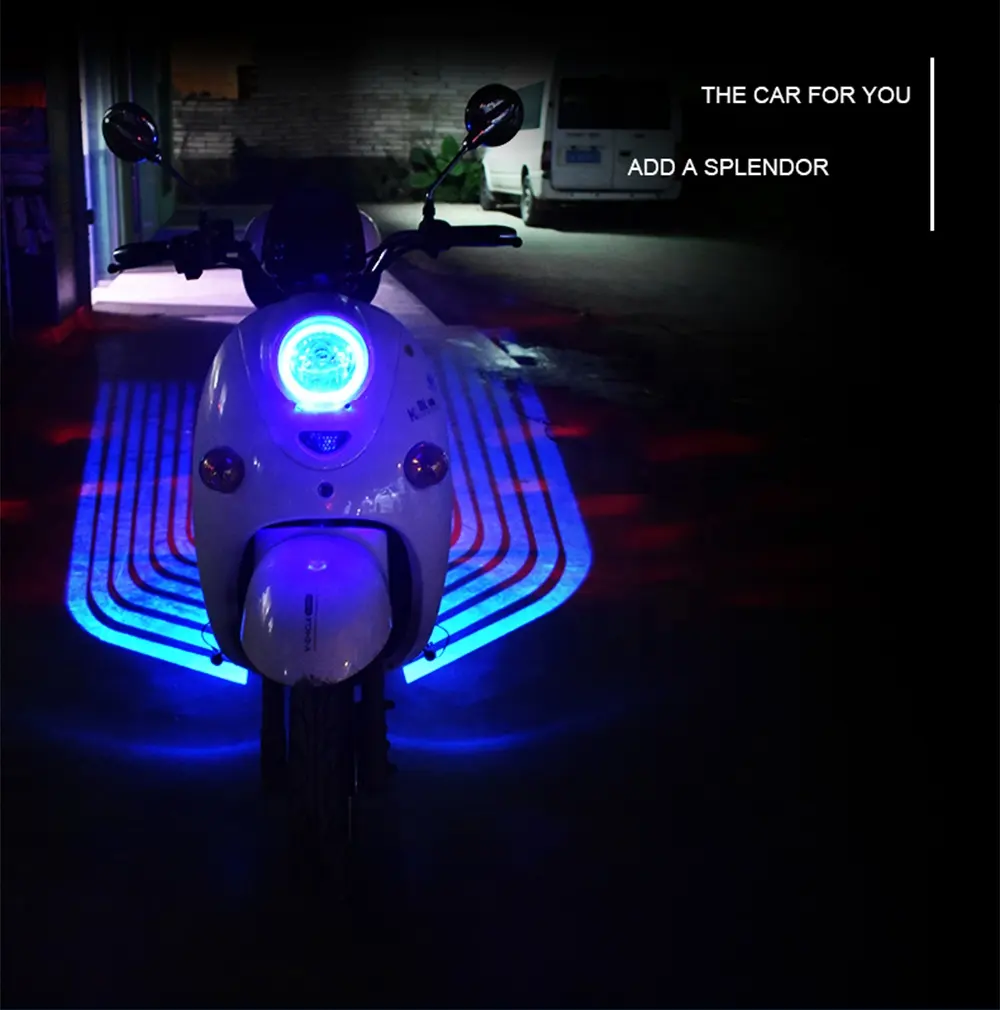 Китай сделал 2020 новый модный мотоцикл тела проекционная лампа светодиодный проектор лампы аксессуары для мотоциклов для автомобиля мотоцикла