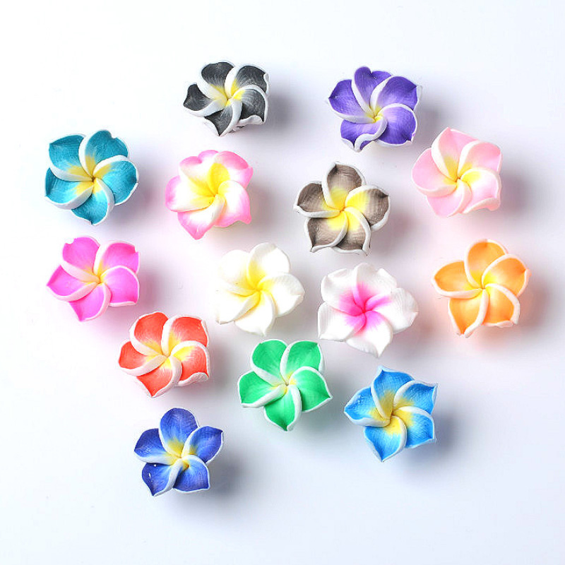 polymer clay flower 15mm /polymer clay beads