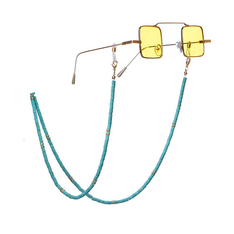 Fashionable Bohemia style Calaite Turquoise Beads Women Eyeglasses Chain for Sunglasses Chaine de lunettes