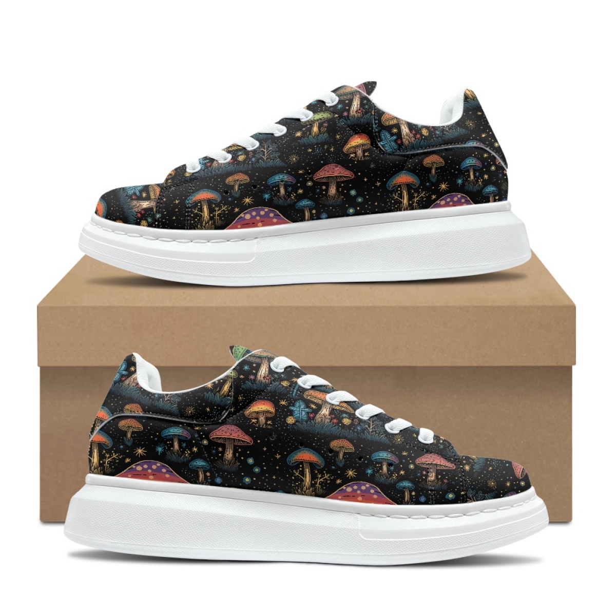 Quality Wholesale Platform Sneakers Fantasy Mushroom Designer Comfort Lace Up Sport Shoes Running Shoes Minimum Order Quantity