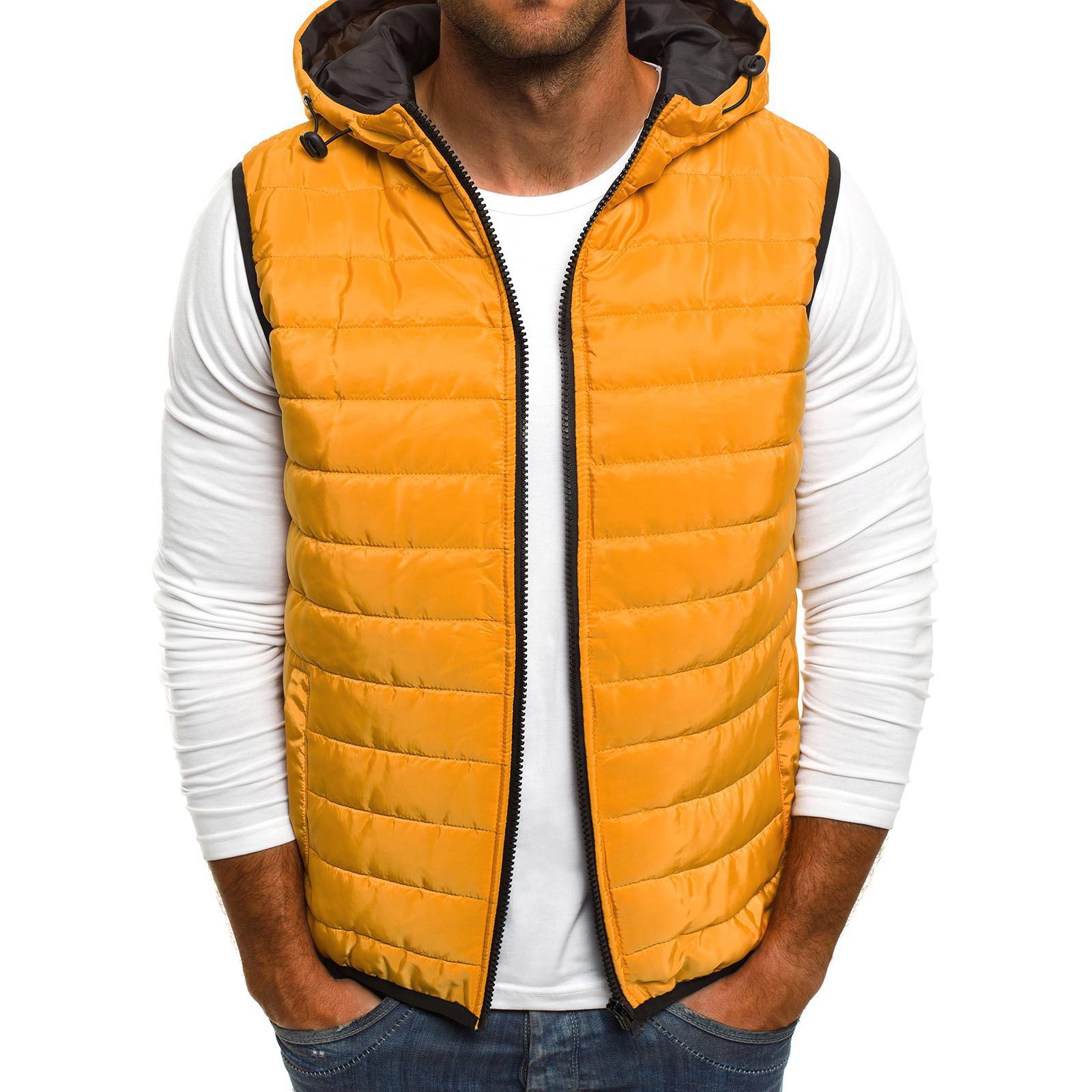 Wholesale sleeveless puffer jackets men custom mens puffer vest sleeveless puffer vests