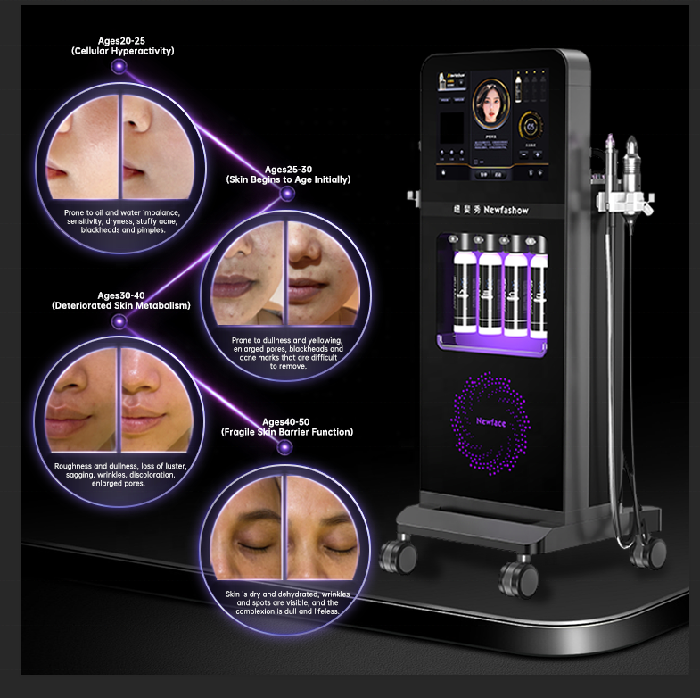 NewFace Top Hydro Dermabrasion Machine Skin Treatment Hidra System Rejuvenation Moisturizing Hydra Beauty Skin Care Facial 2024