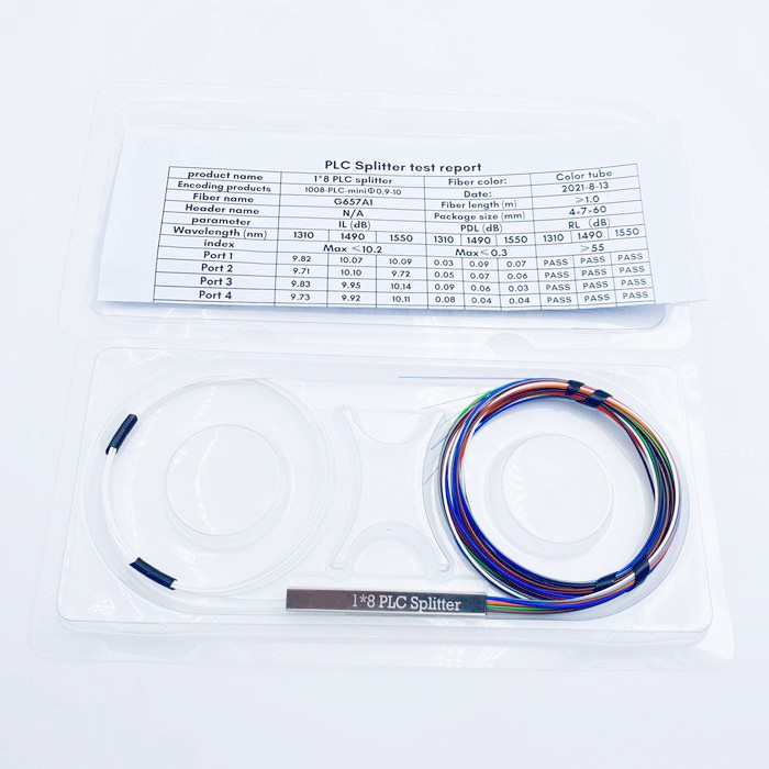 1x8 Вт/o-трубка, мини-разветвитель PLC без коннектора