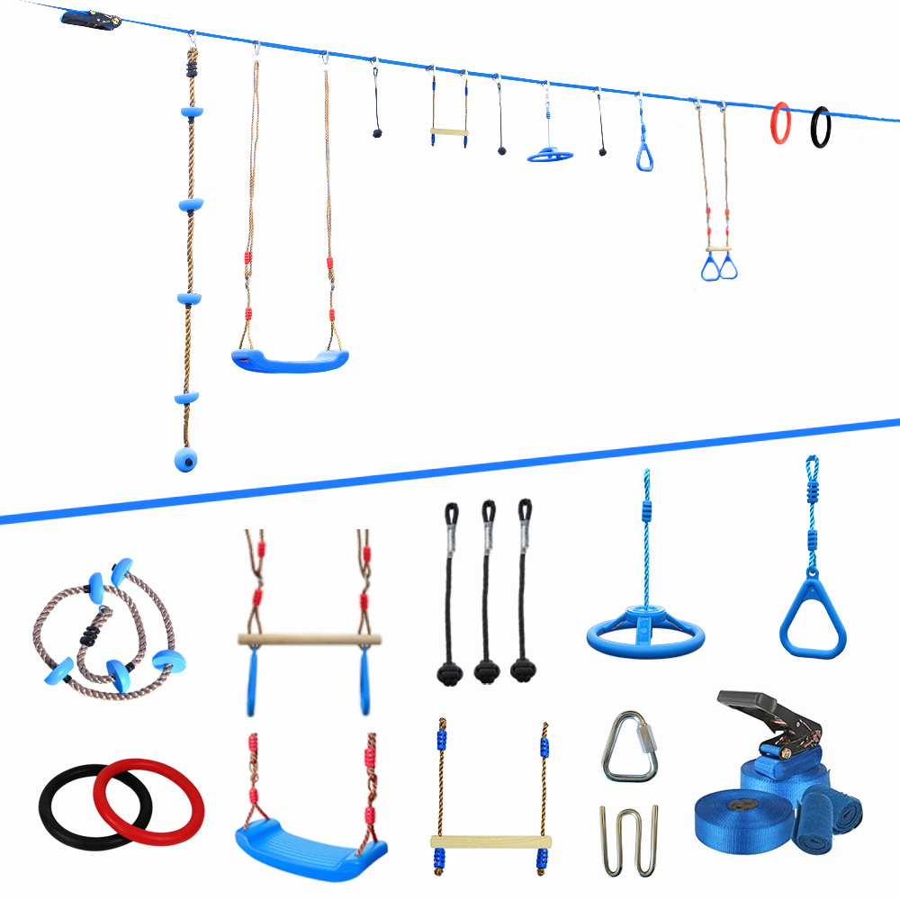 36,40,45,50,56 футов ниндзя slack line обезьяна бар ниндзя препятствия курс для детей задний двор