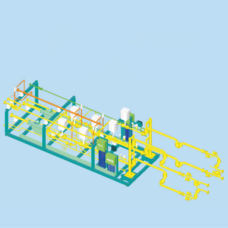 LPG LNG low temperature skid mounted injection platform solution with explosion-proof box control valve for chemical liquid