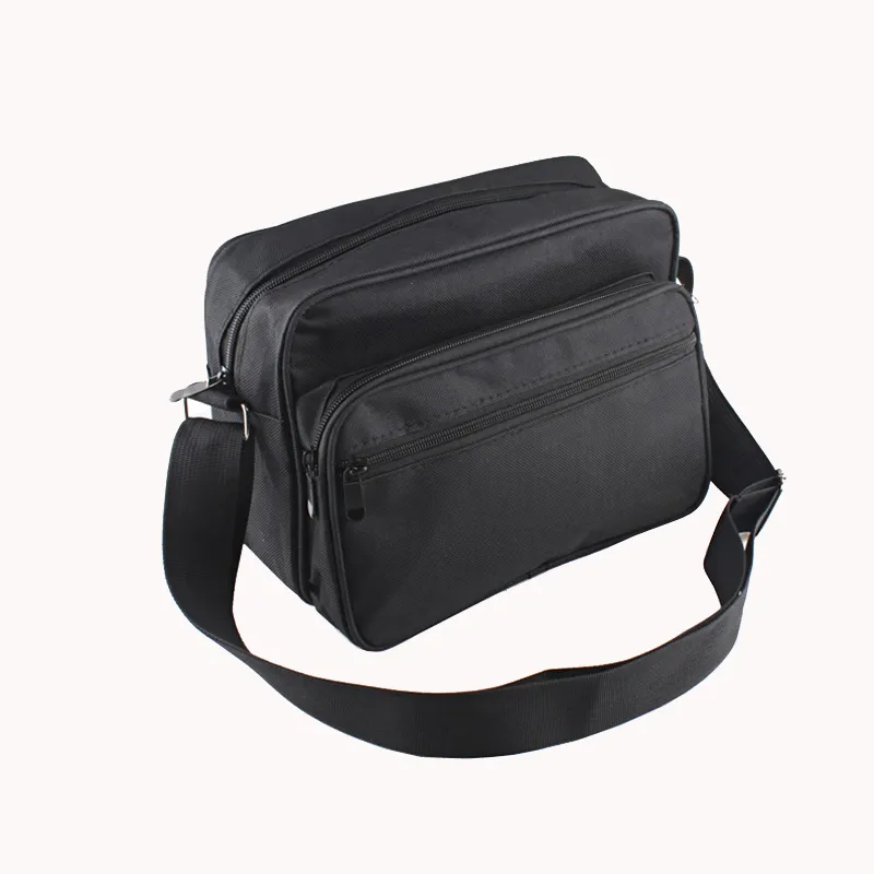 Custom polyester oxford sacoche,multi function shoulder strap crossbody messenger bag