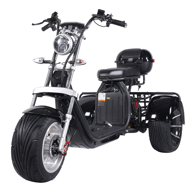 1000W 2000W 60V12Ah /20Ah двумя съемный аккумулятор Citycoco с толстыми покрышками 3 колеса с двойным сидением и мобильности гольф Электрический скутер