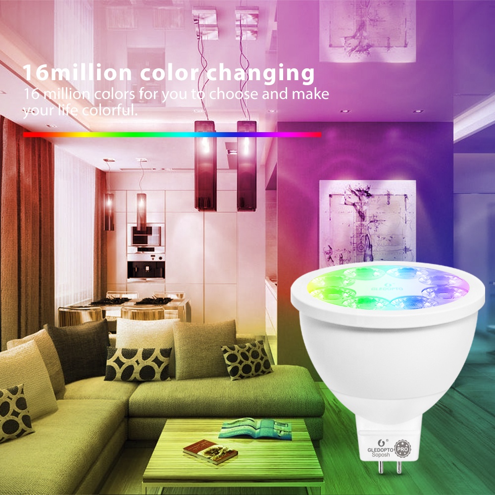 Светодиодная лампа для умного дома, RGB, управление Conbee II, беспроводное светодиодное освещение с регулируемой яркостью