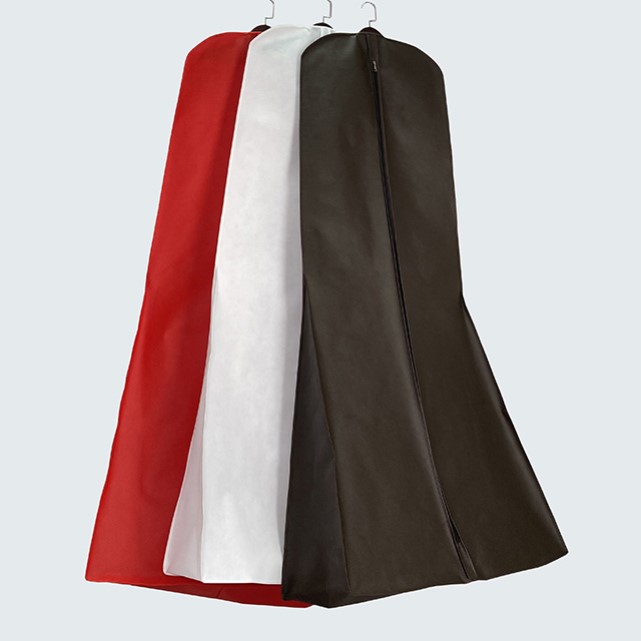 Dresses Packing Bag With Zip Wedding Non Woven Dress Plastic Bag Garment Bag Evening Dress Custom Logo