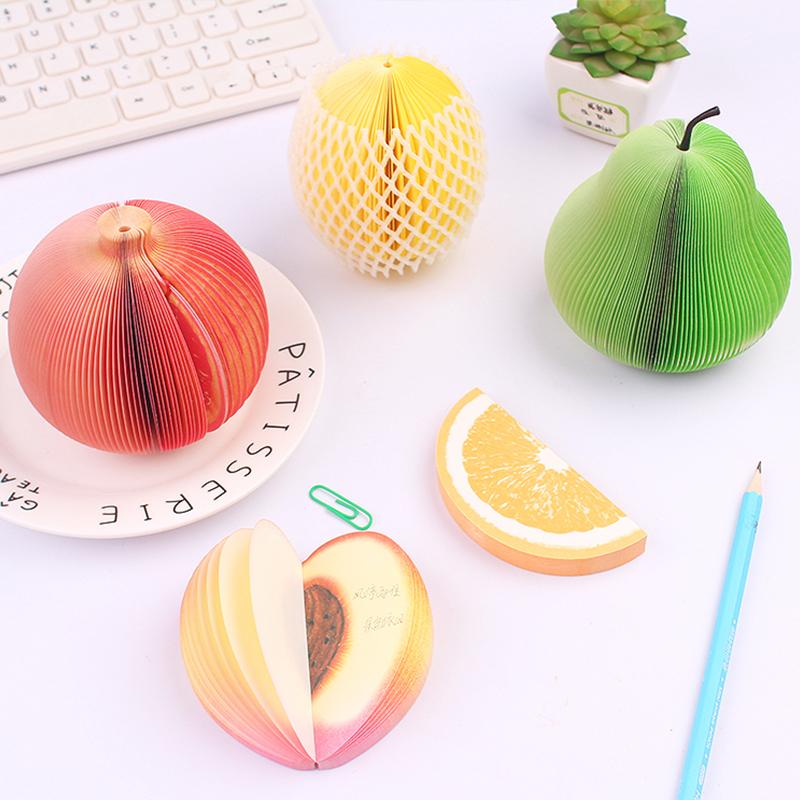 DIY фруктовые Липкие заметки, блокноты для заметок, kawaii, стикеры, почтовые закладки, маркер, стикеры для заметок, бумага для фруктов, Липкие заметки