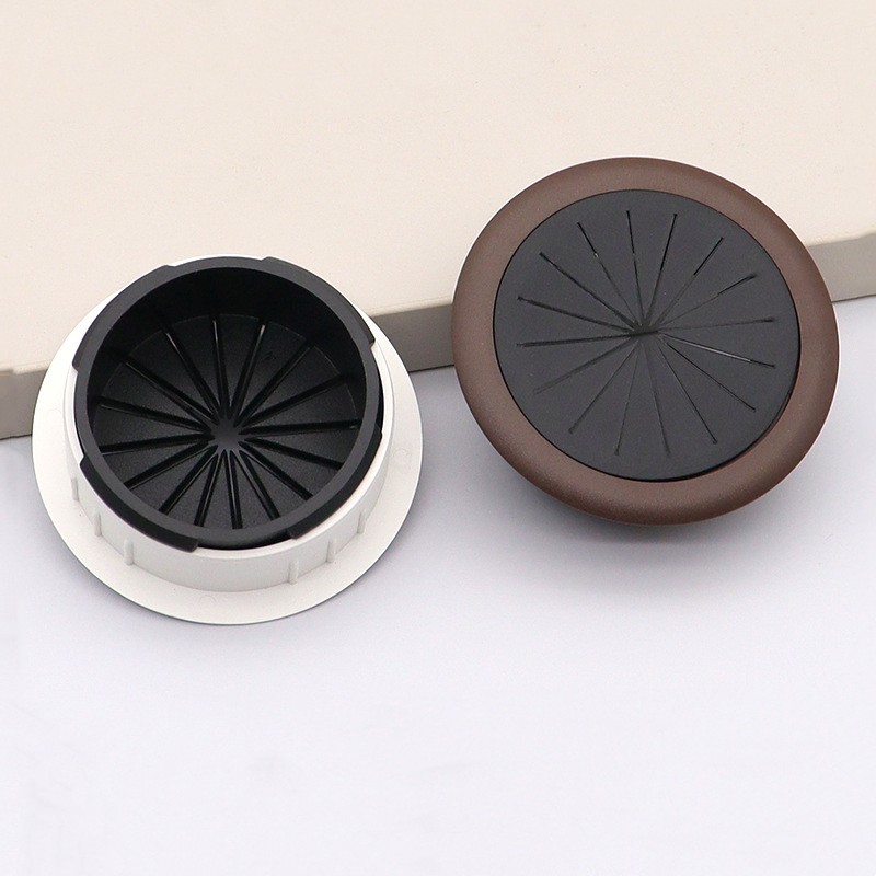 50 60mm Rubber ABS Grommets Gasket Home Office Desk Table Cabinet Cables Wire Organizer Cable Passing Box Hardware Accessories
