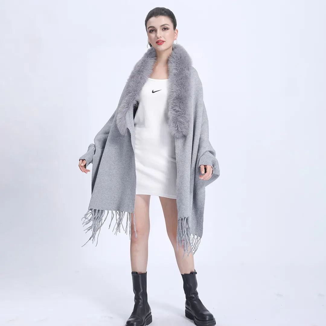 Winter Cashmere Shawl scarf Luxury Poncho warm fashion wool poncho