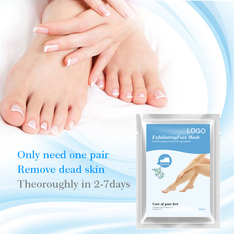 Private Label Foot Exfoliation Peeling Mask Foot Callus Remover Moisturising Skin Rejuvenation Cuidado De Pies Natural Feet Mask