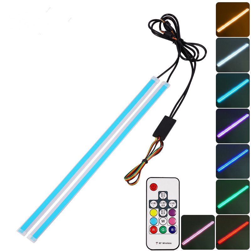 Хит продаж, дневные ходовые огни, управление RGB, водонепроницаемые дневные ходовые огни, светодиодные фары, полосы для вождения для автомобилей