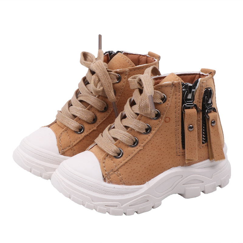2021 New Custom Fashion Rubber Non-Slip Short Single Girls Boys Kids Shoes Martin Winter Fall Children'S Boots