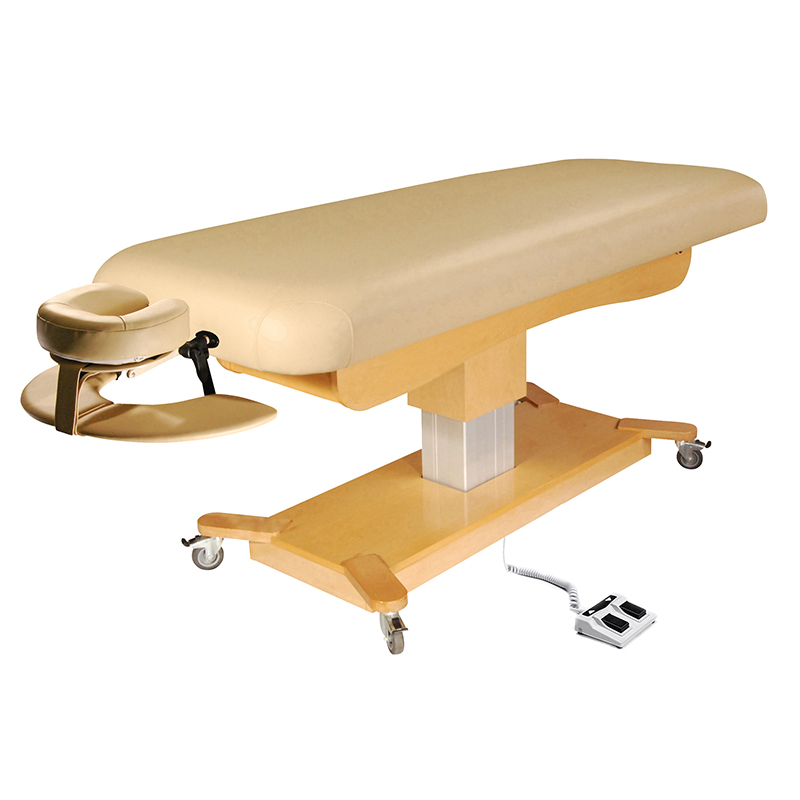 Hot Sale Manufacturer Stable Steel Frame Single Column Electric Actuator Massage Salon Equipment Treatment Table