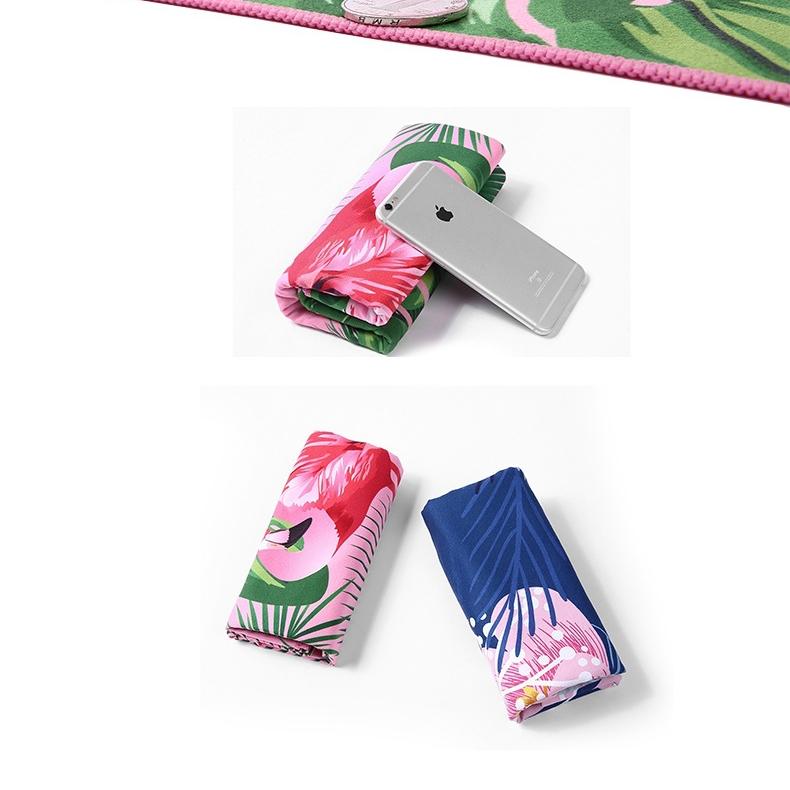 XIAOAO recycled microfiber waffle fabric Australia tesalate beach towel printed custom design double side